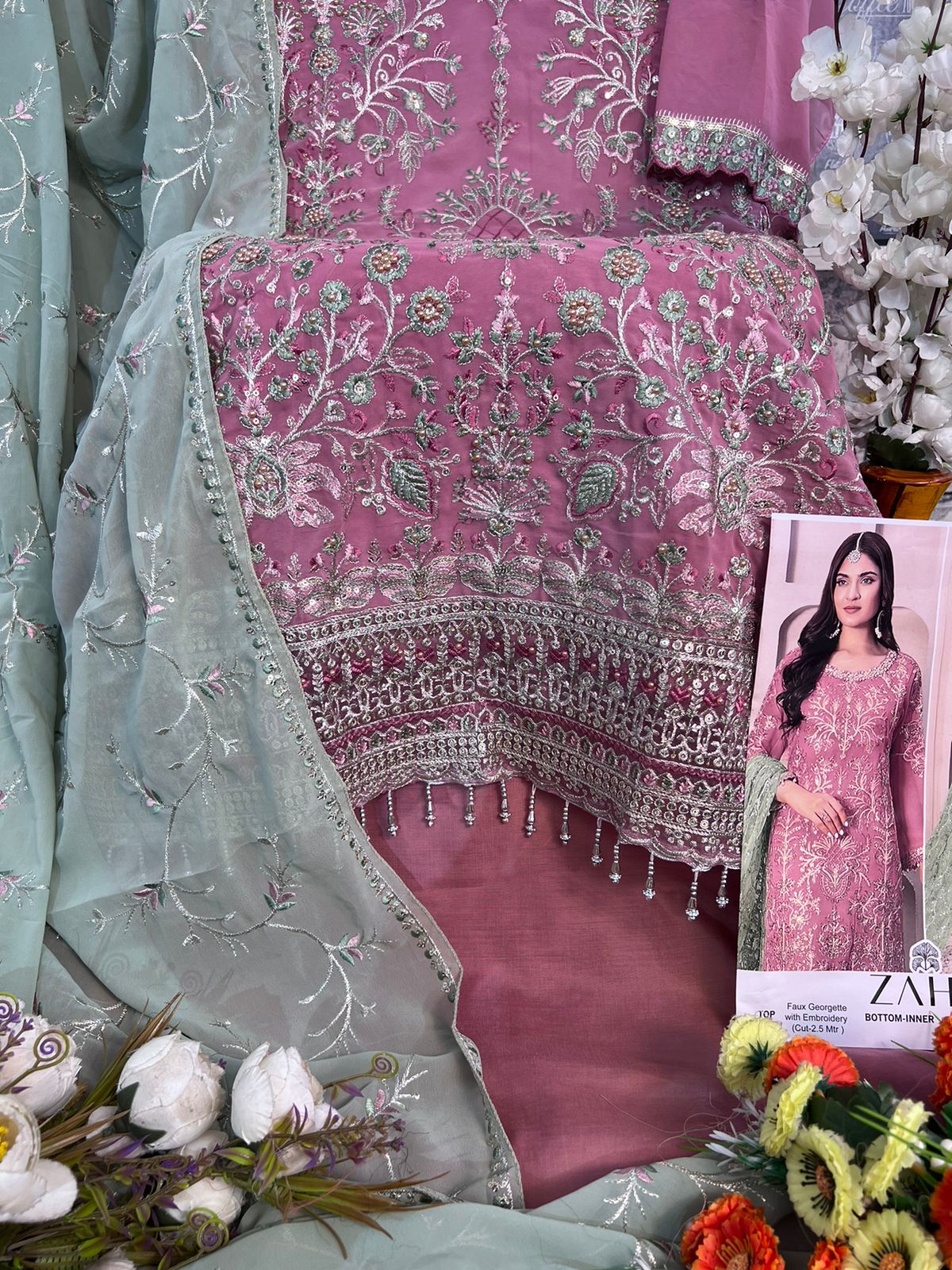 Sersha Vol 2 By Zaha 10217-A To C Pakistani Suits Wholesalers in Delhi
